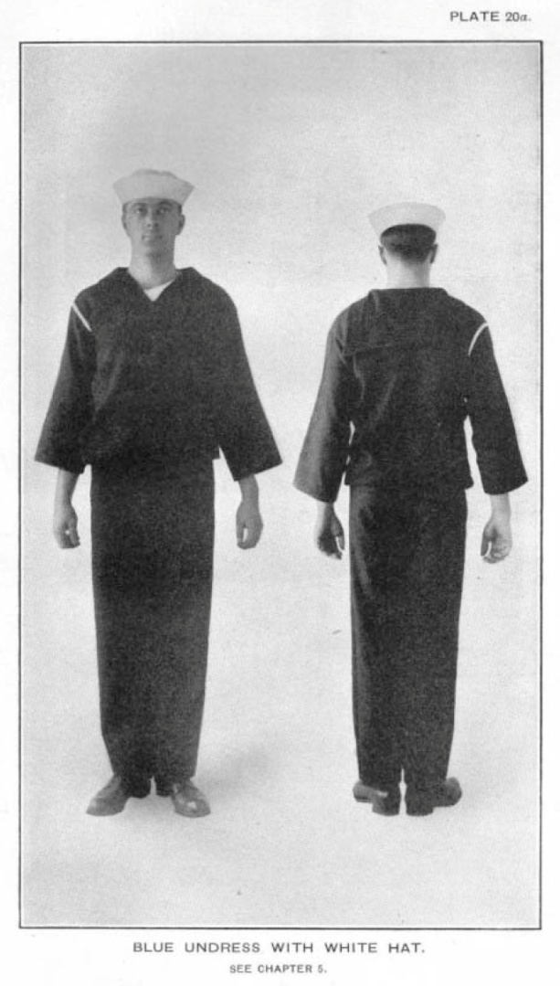 Blue Undress, from 1917 USN Uniform Regulations